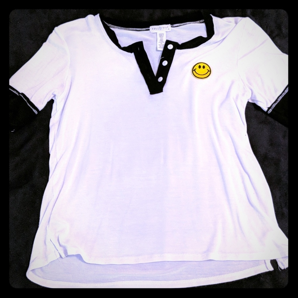 Smiley face tee